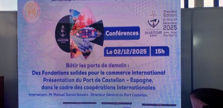 Participation de l’Algérienne de Dragage des Infrastructures Portuaires et Hydrauliques (ALDIPH) au Salon International du Transport Maritime au Palais des Expositions SAFEX